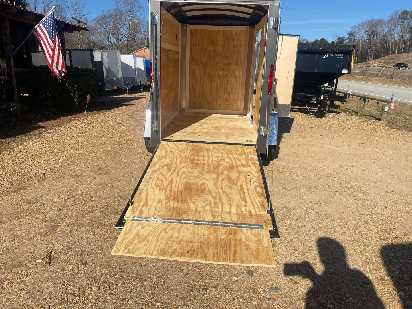 New 2027 Homesteader 5X8 Cargo / Enclosed Trailer w/ Rear Ramp