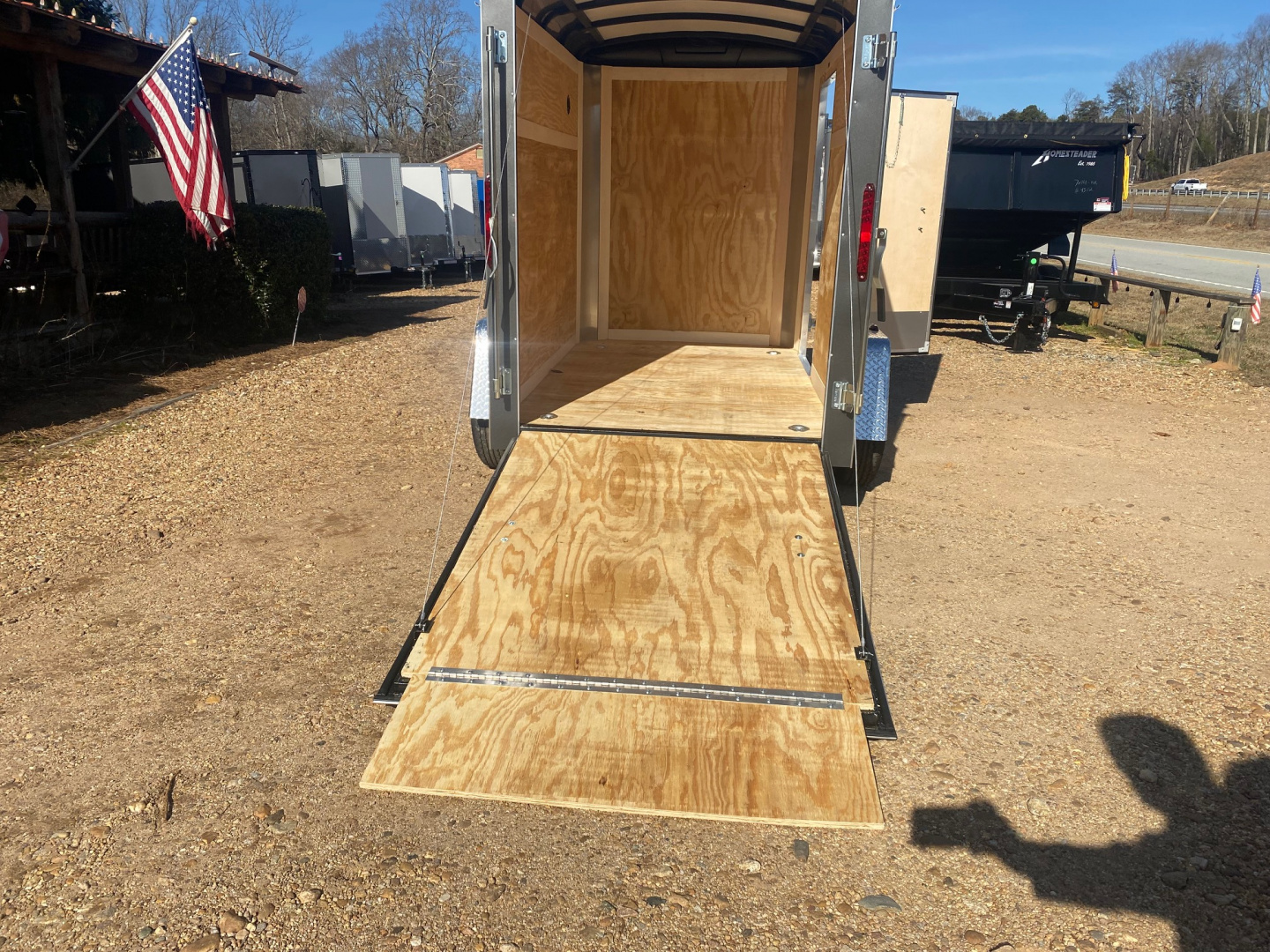 New 2027 Homesteader 5X8 Cargo / Enclosed Trailer w/ Rear Ramp