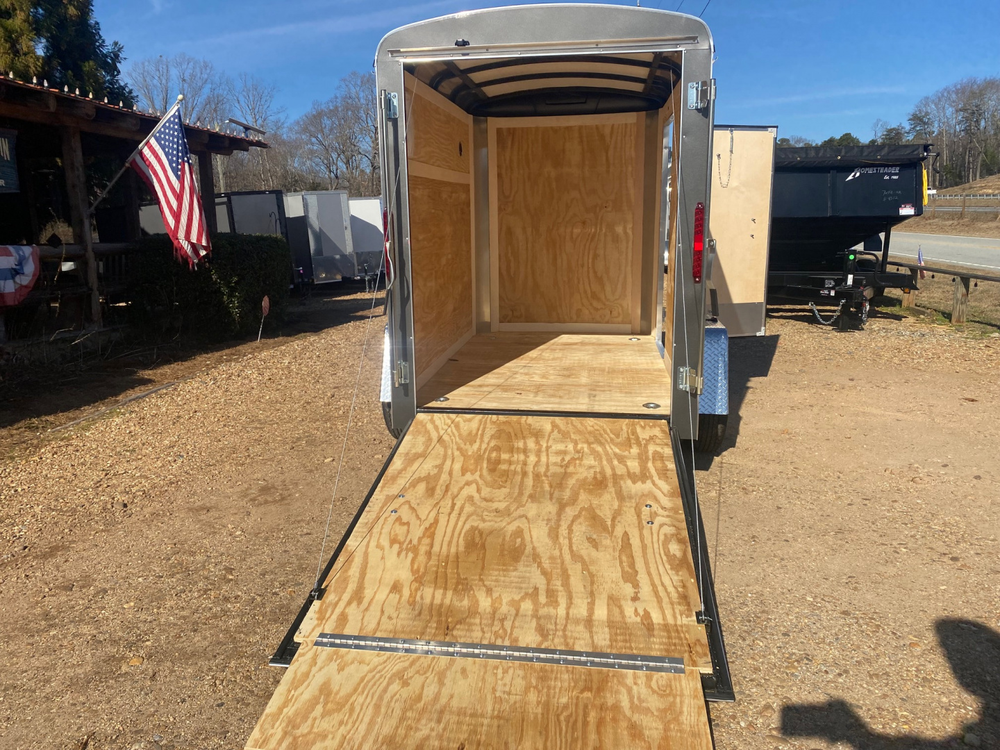 New 2027 Homesteader 5X8 Cargo / Enclosed Trailer w/ Rear Ramp
