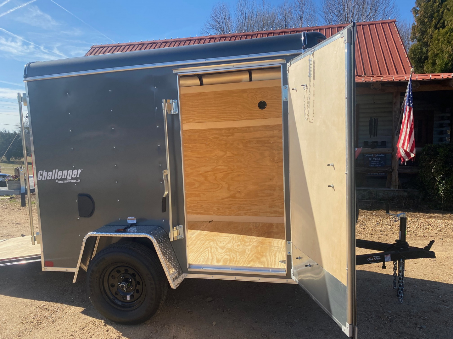 New 2027 Homesteader 5X8 Cargo / Enclosed Trailer w/ Rear Ramp