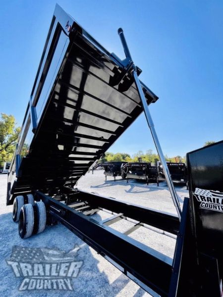New 2026 NEW 102'' x 20' Dual Tandem 3 Stage Telescopic Gooseneck Dump Trlr w/ 48" High Sides