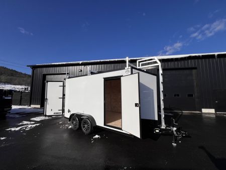 New 2026 US Cargo 7X14+ 2ft V-Nose / I-Beam Frame / Contractor Package / 7' interior / Blackout - 7000GVW