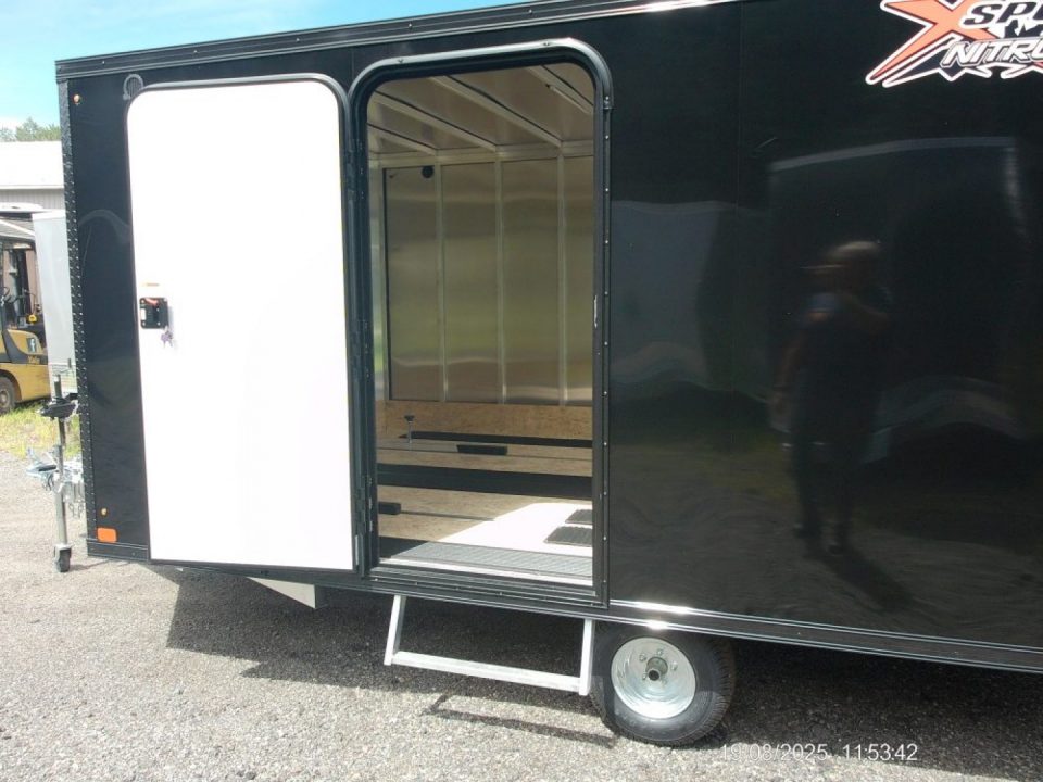 New 2026 Nitro EXAMPLE/ NITRO ELEVATION 8.5X12+V nose Single Axle Snowmobile Trailer