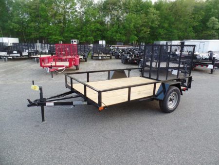 New PREMIER BRAND 6x10 AND 6 X12 Open Utility Trailers with Ramp, 2,990 GVWR, with easy load ramp design. SALE !