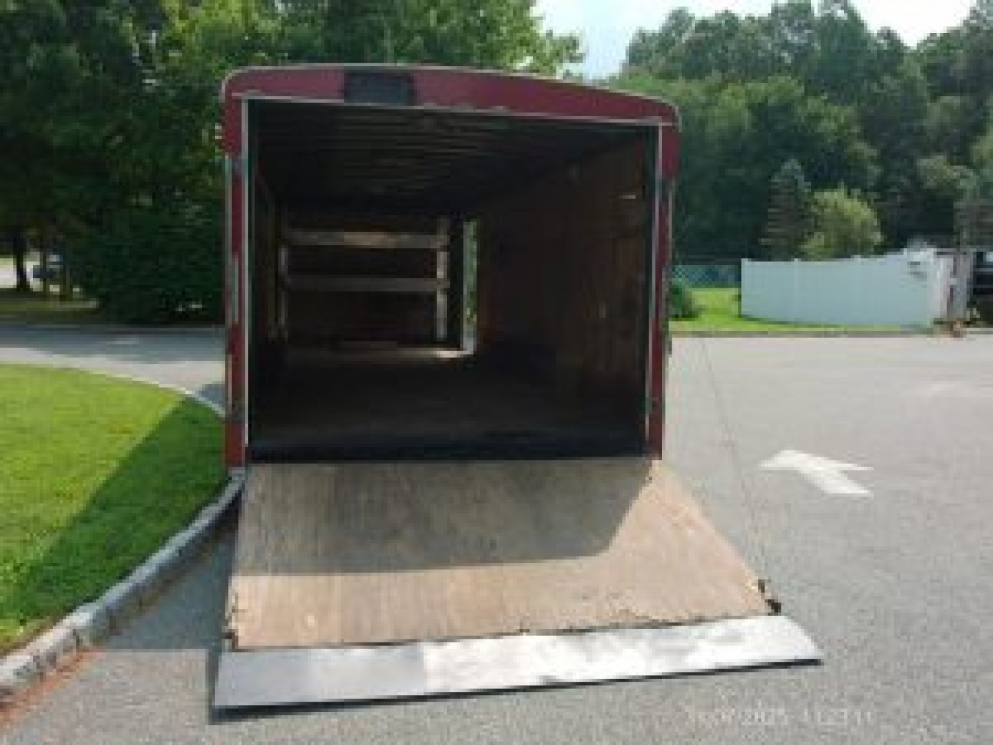Used RENTAL UNIT / USED 8.5X24 Heavy Duty Enclosed Landscape Trailer, 9,990 lb. GVWR, just serviced. Ready to go to work. ID#068805 SALE $8,500