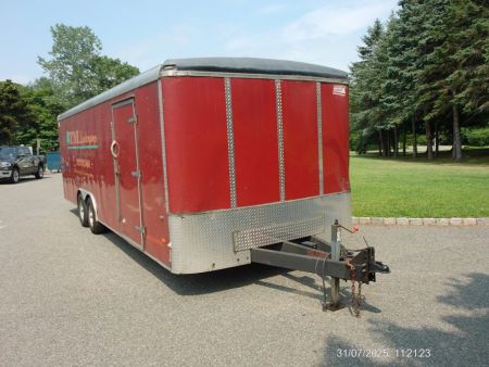 Used RENTAL UNIT / USED 8.5X24 Heavy Duty Enclosed Landscape Trailer, 9,990 lb. GVWR, just serviced. Ready to go to work. ID#068805 SALE $8,500