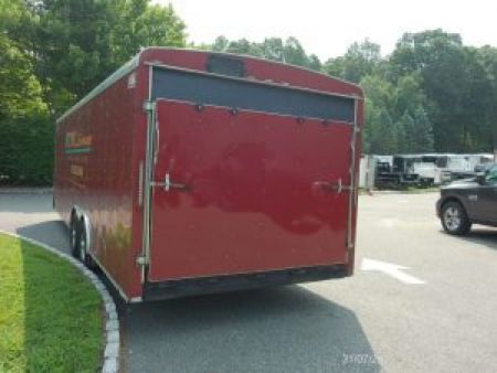 Used RENTAL UNIT / USED 8.5X24 Heavy Duty Enclosed Landscape Trailer, 9,990 lb. GVWR, just serviced. Ready to go to work. ID#068805 SALE $8,500