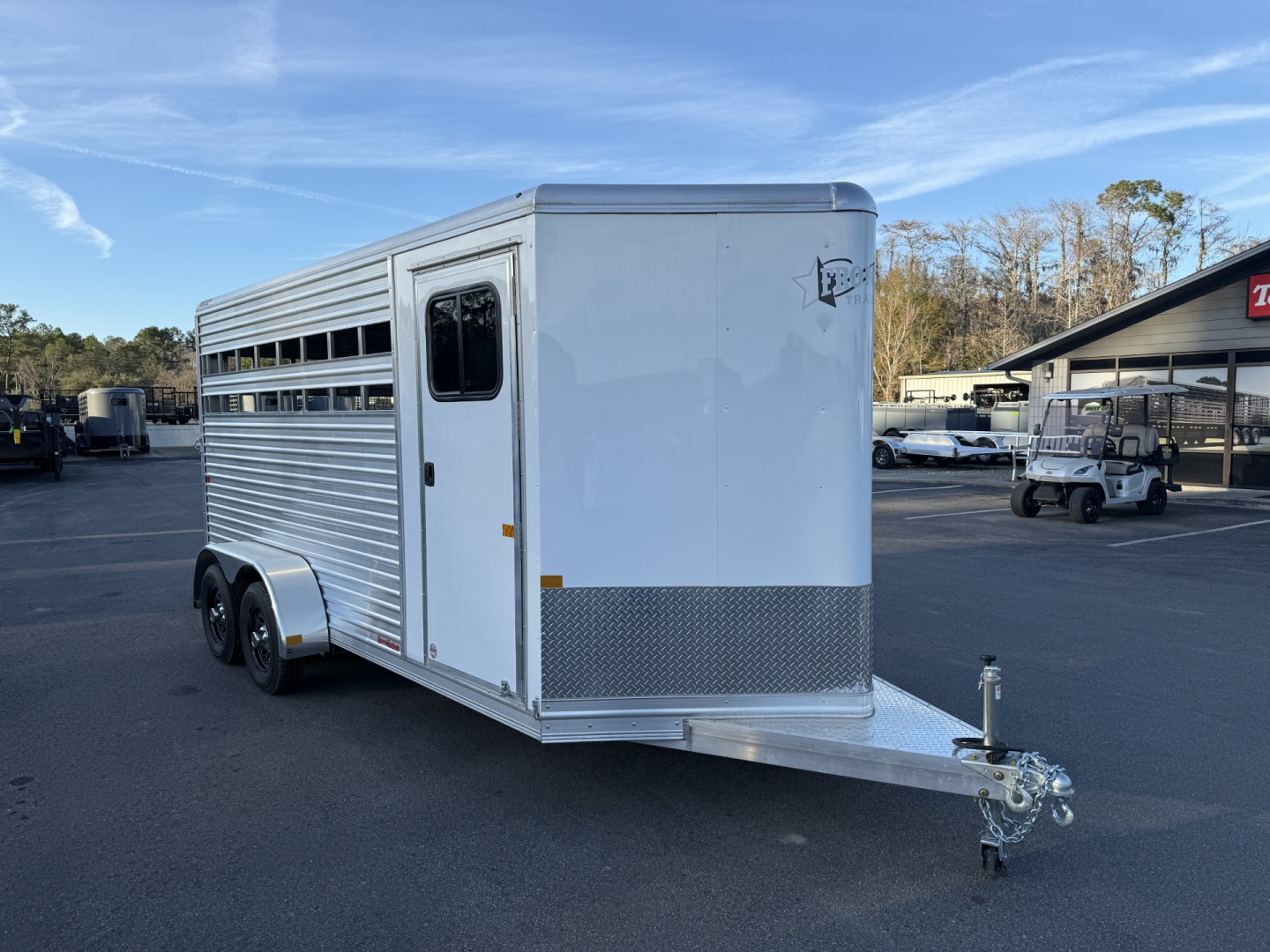New COLT3HBPLITEWD FRONTIER COLT 3 HORSE 6'8" X 15' ALUMINUM HORSE TRAILER