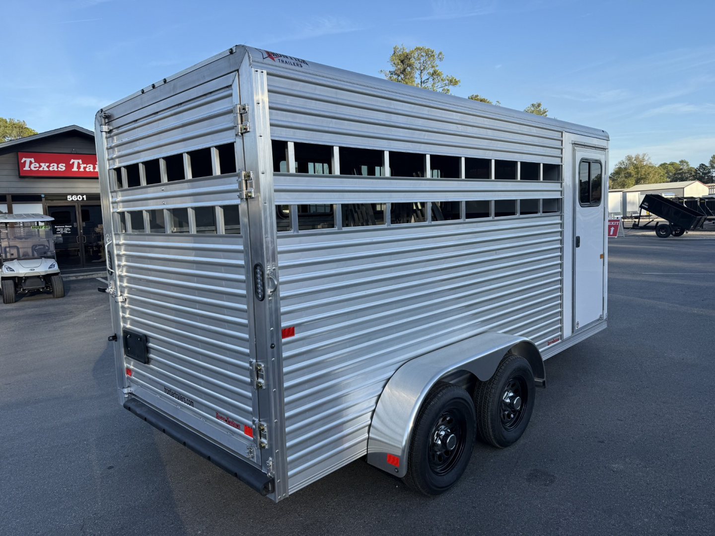 New COLT3HBPLITEWD FRONTIER COLT 3 HORSE 6'8" X 15' ALUMINUM HORSE TRAILER