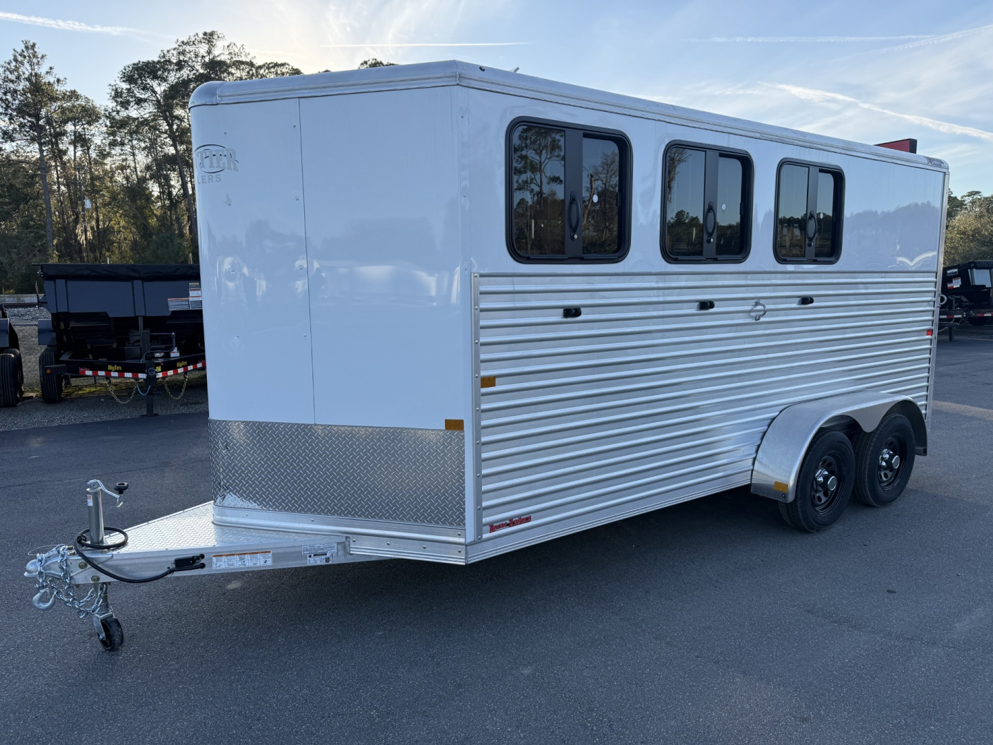 New COLT3HBPLITEWD FRONTIER COLT 3 HORSE 6'8" X 15' ALUMINUM HORSE TRAILER