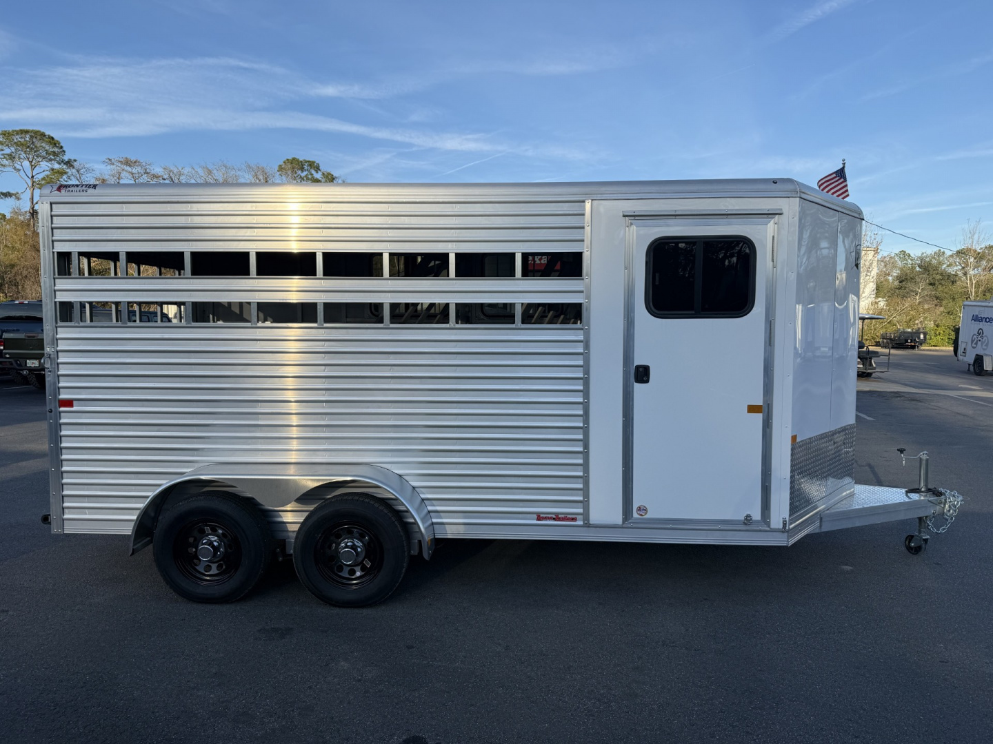 New COLT3HBPLITEWD FRONTIER COLT 3 HORSE 6'8" X 15' ALUMINUM HORSE TRAILER