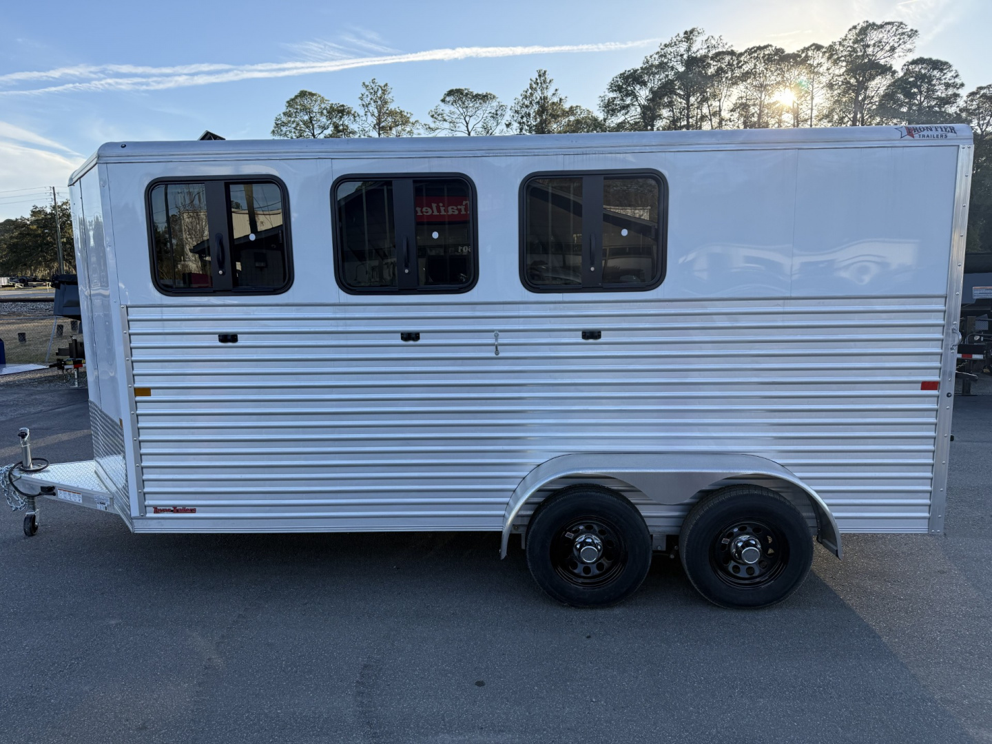 New COLT3HBPLITEWD FRONTIER COLT 3 HORSE 6'8" X 15' ALUMINUM HORSE TRAILER