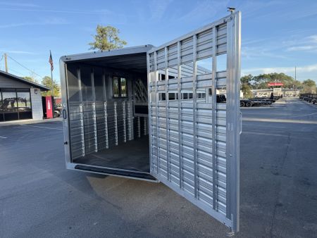 New COLT3HBPLITEWD FRONTIER COLT 3 HORSE 6'8" X 15' ALUMINUM HORSE TRAILER