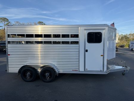 New COLT3HBPLITEWD FRONTIER COLT 3 HORSE 6'8" X 15' ALUMINUM HORSE TRAILER