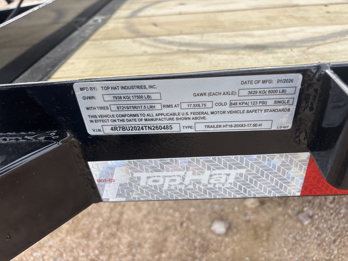Used 2026 Top Hat HT Utility Trailer