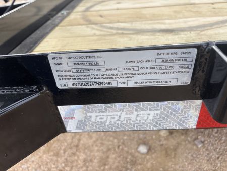 Used 2026 Top Hat HT Utility Trailer