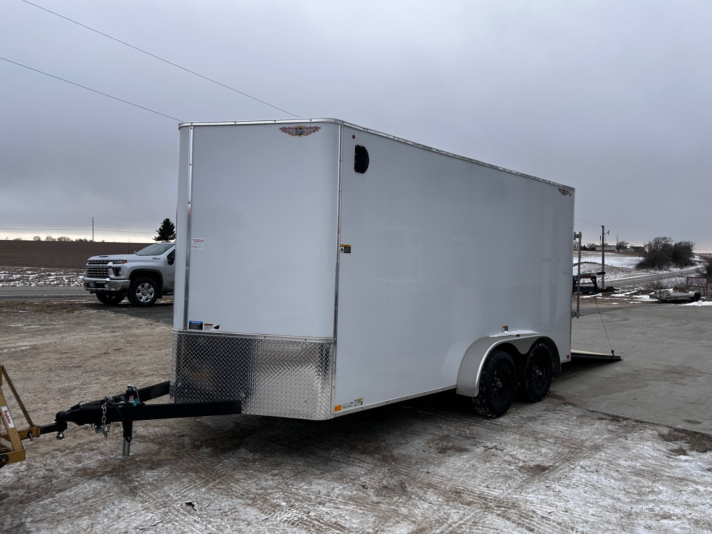New SALE $$$ 2025 H&H Trailers 7X14 7' INTERIOR RAMP DOOR Cargo / Enclosed Trailer