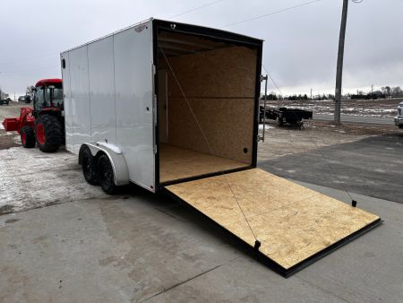 New SALE $$$ 2025 H&H Trailers 7X14 7' INTERIOR RAMP DOOR Cargo / Enclosed Trailer
