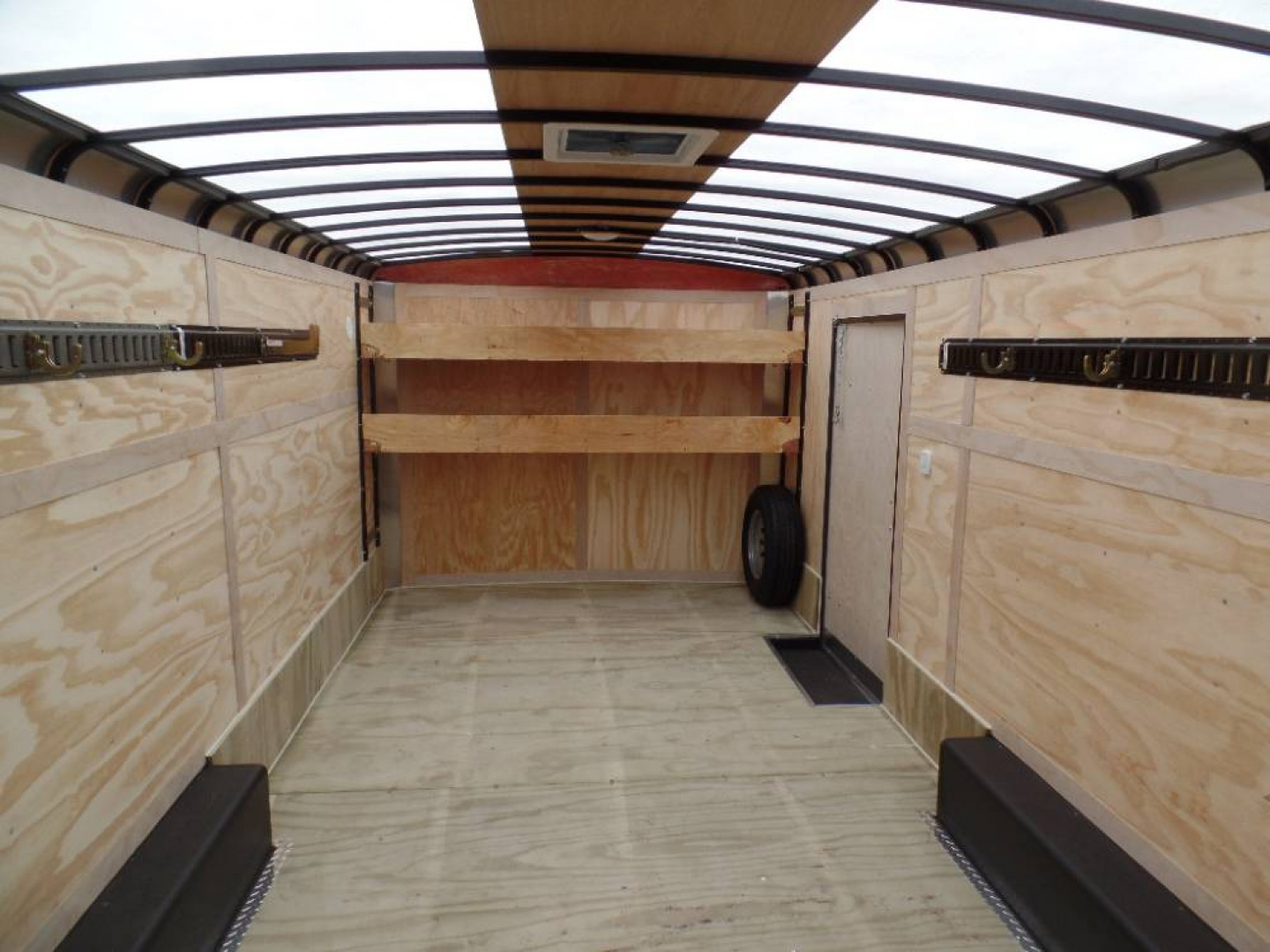 New Example,  8.5 X 22 ft. Enclosed Landscape Trailer, Our Best with Patented Triple Tapered Fast Load Ramp with no flap to break.
