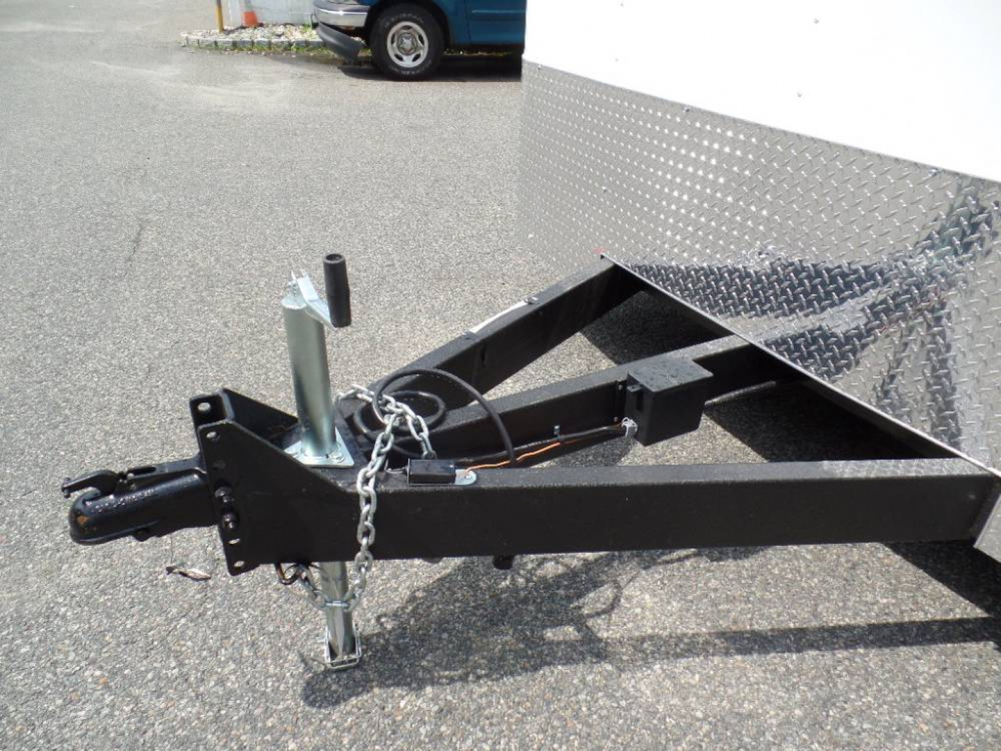 New Example,  8.5 X 22 ft. Enclosed Landscape Trailer, Our Best with Patented Triple Tapered Fast Load Ramp with no flap to break.