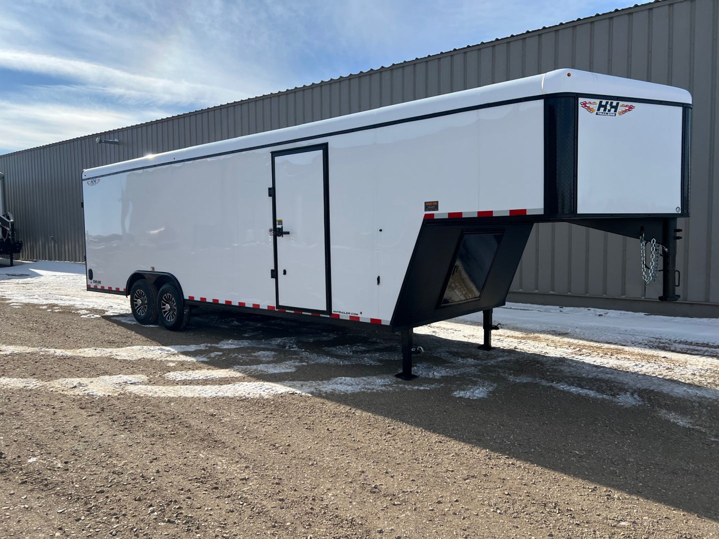 New 2026 H&H Trailers 24 Gooseneck Cargo / Enclosed Trailer