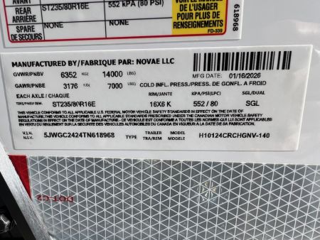New 2026 H&H Trailers 24 Gooseneck Cargo / Enclosed Trailer