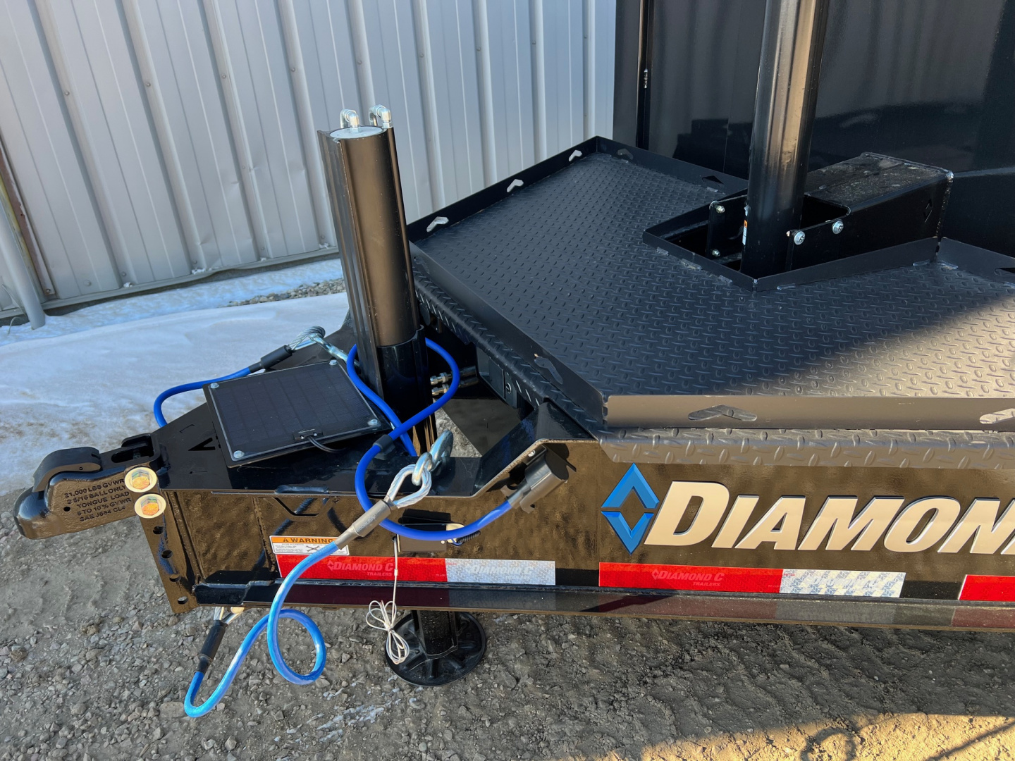 New 2026 Diamond C Trailers 16' LPT207 Telescopic High Side Dump Trailer