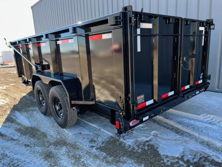 New 2026 Diamond C Trailers 16' LPT207 Telescopic High Side Dump Trailer