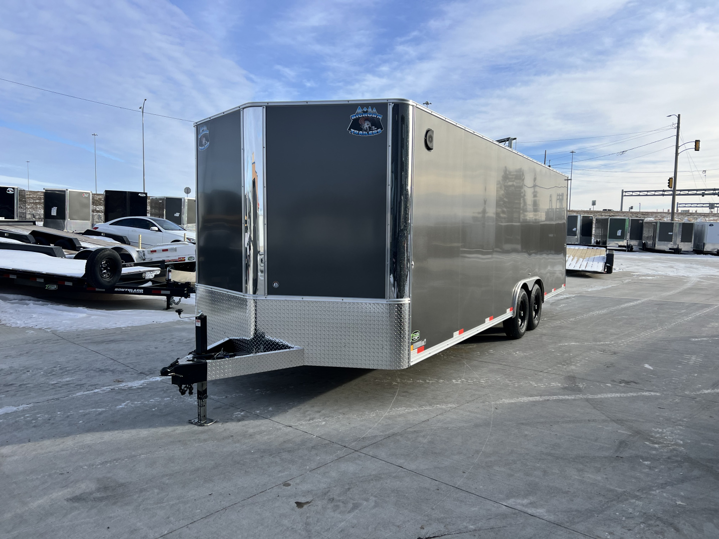 New NEW 2027 Bighorn R&M 8.5x24 +2V SUPERIOR QUALITY 14K Enclosed 7 ft Cargo Trailer Car Hauler