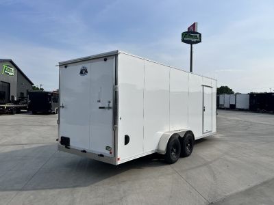 New 2026 Bighorn R&M 7x20+2’V 7K 7ft tall SUPERIOR QUALITY Contractor Model Rear Ramp Enclosed Cargo Trailer