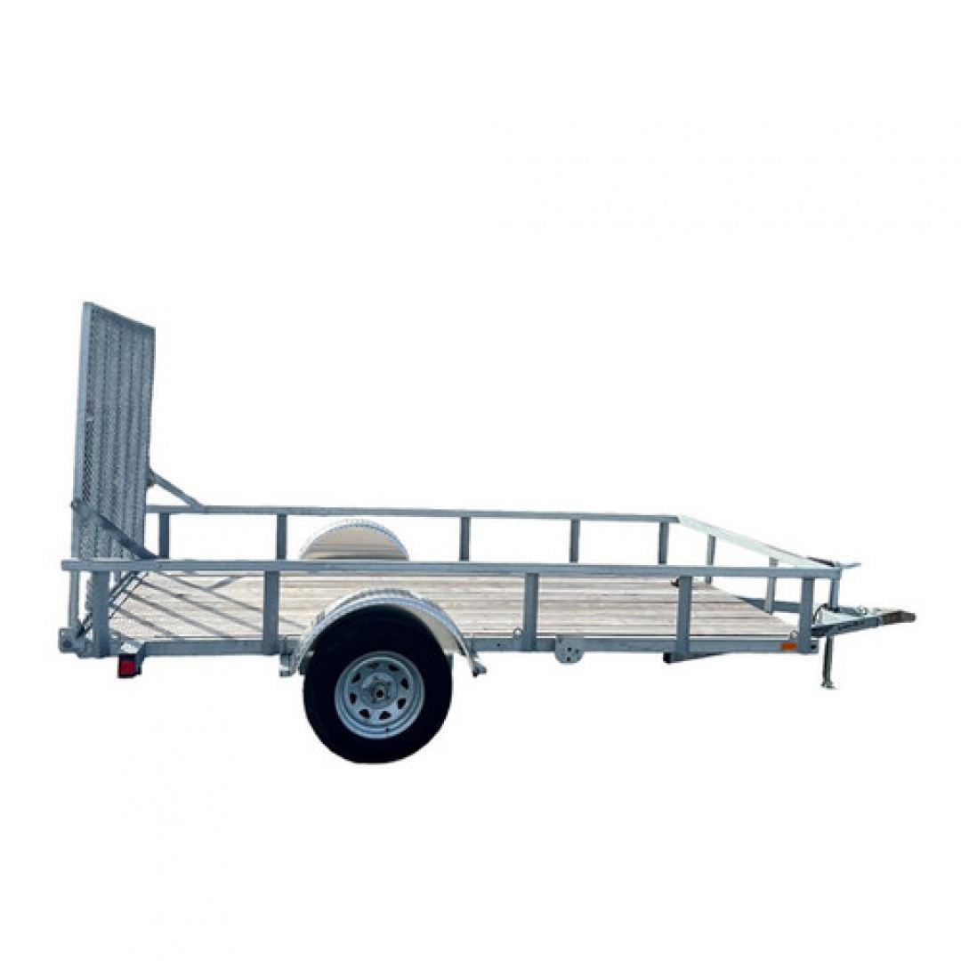 New 2026 Load Rite 6'8" x 12 ALL GALVANIZED Utility w/ Spring Assist Gate