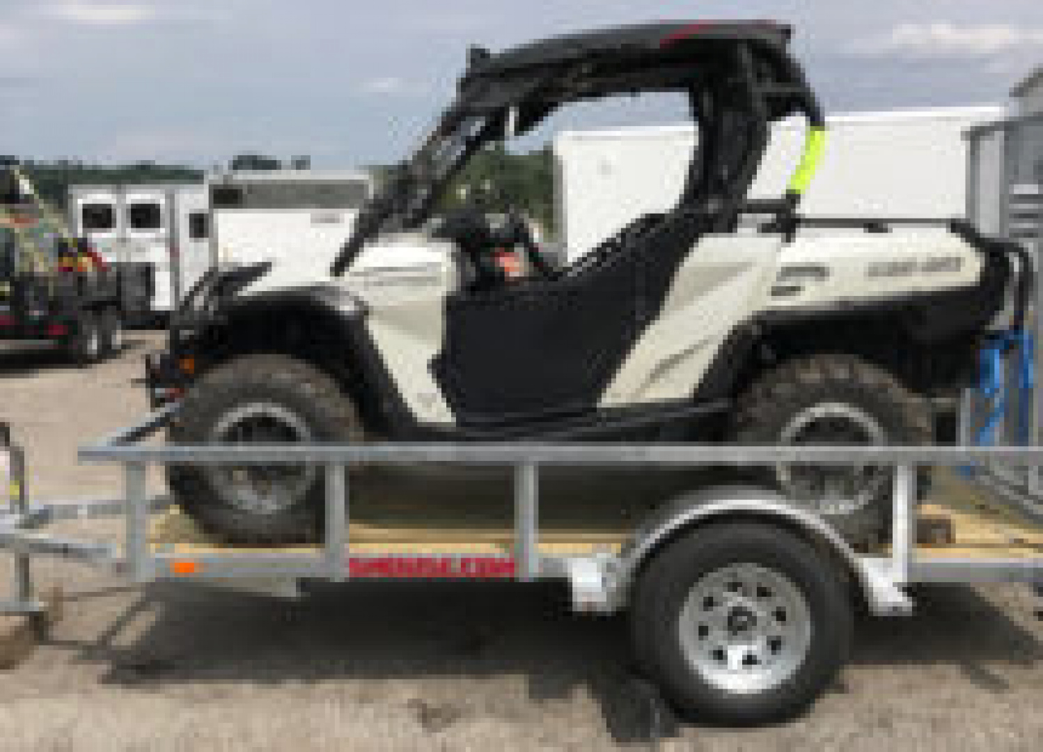 New 2026 Load Rite 6'8" x 12 ALL GALVANIZED Utility w/ Spring Assist Gate