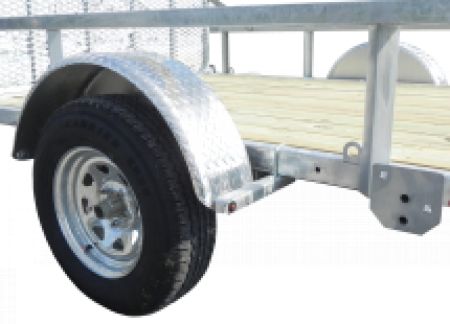 New 2026 Load Rite 6'8" x 12 ALL GALVANIZED Utility w/ Spring Assist Gate