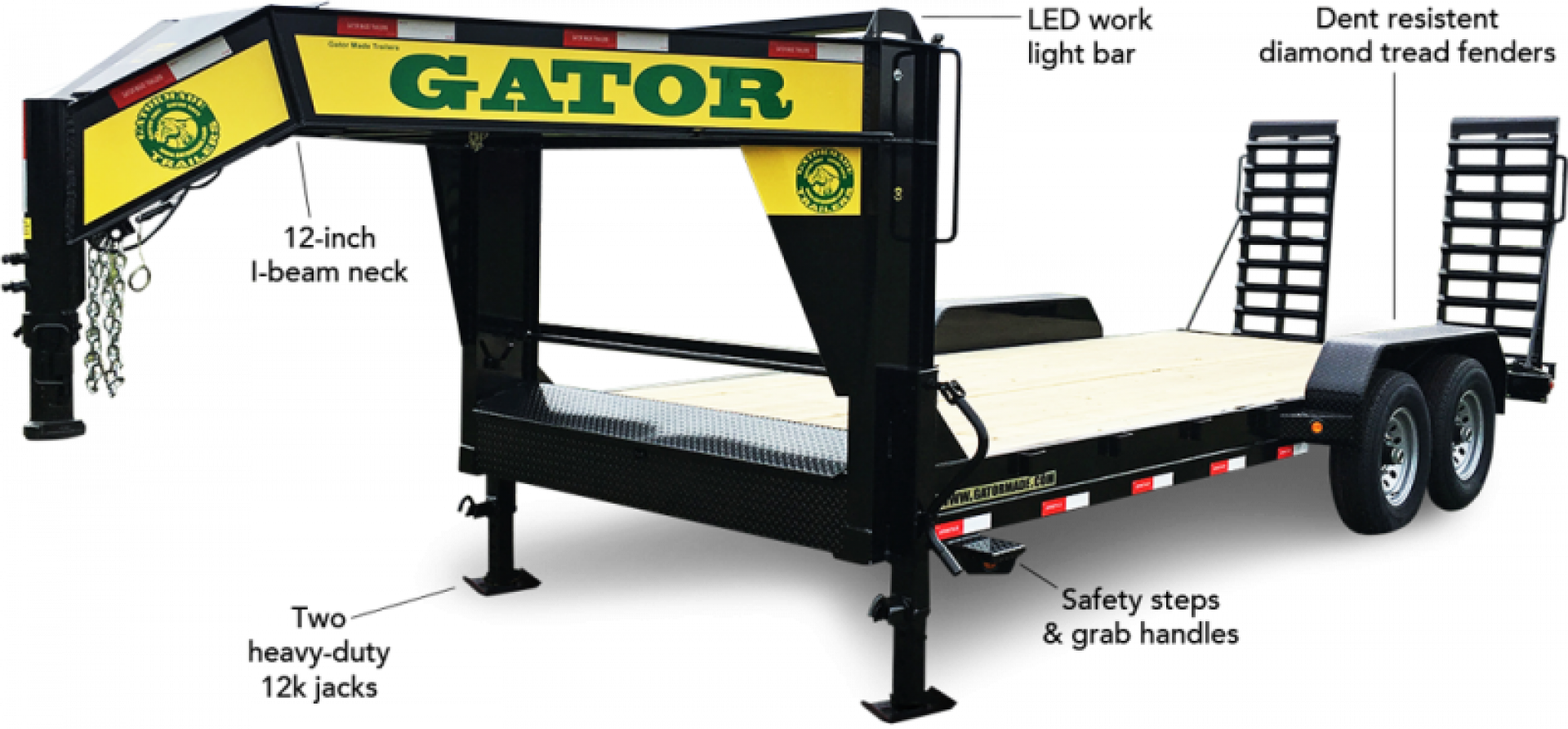New 2026 Gatormade Trailers Low Pro Elite 16k Gooseneck Equipment Trailer
