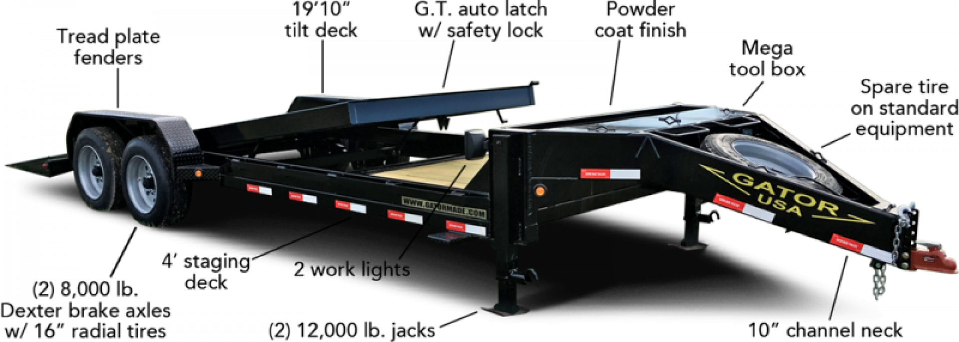 New 2026 Gatormade Trailers Aardvark Bumper Pull Equipment Equipment Trailer
