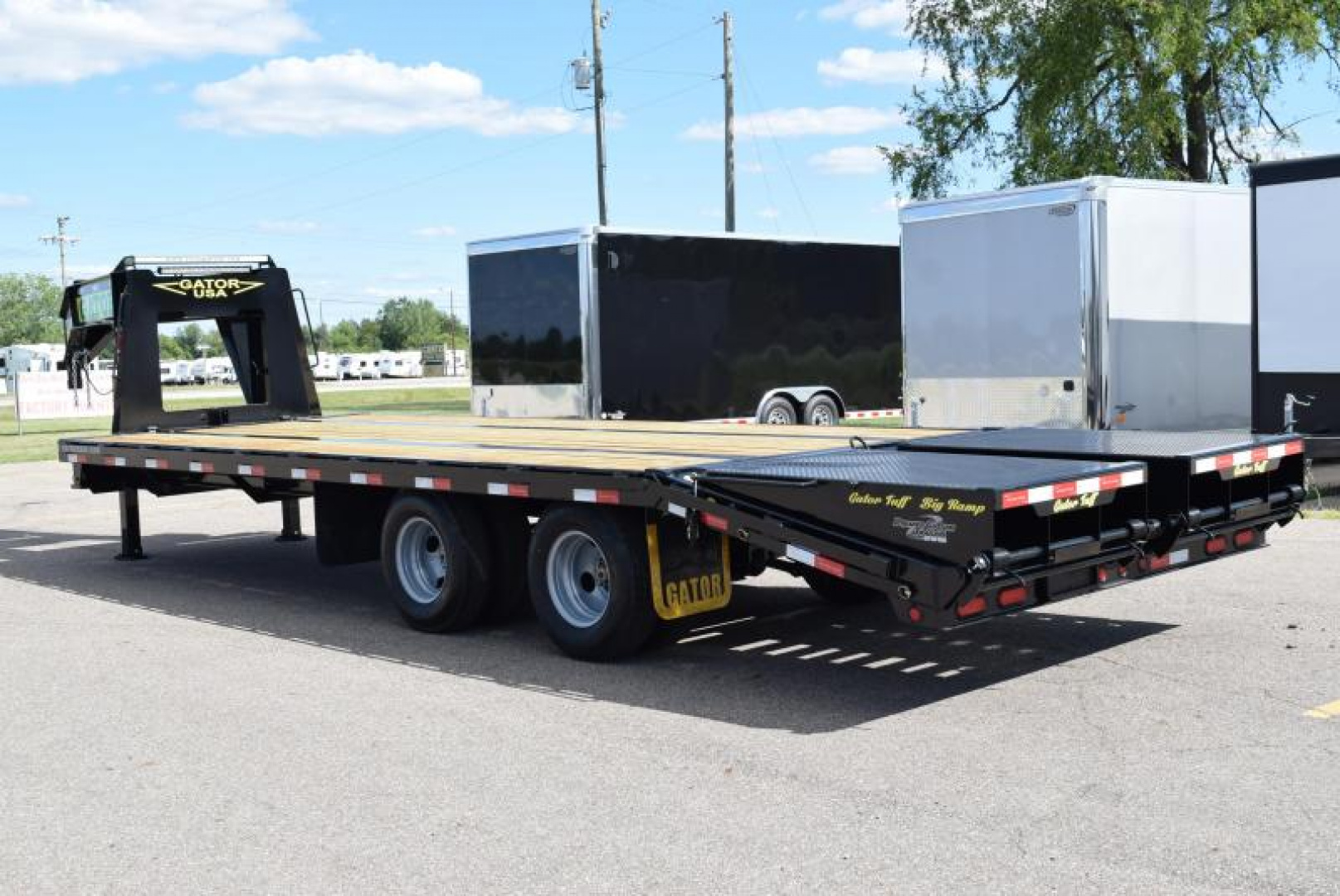 New GATORMADE 20'+5' ELITE GOOSENECK HEAVY EQUIPMENT TRAILER w/ HYDRAULIC JACKS