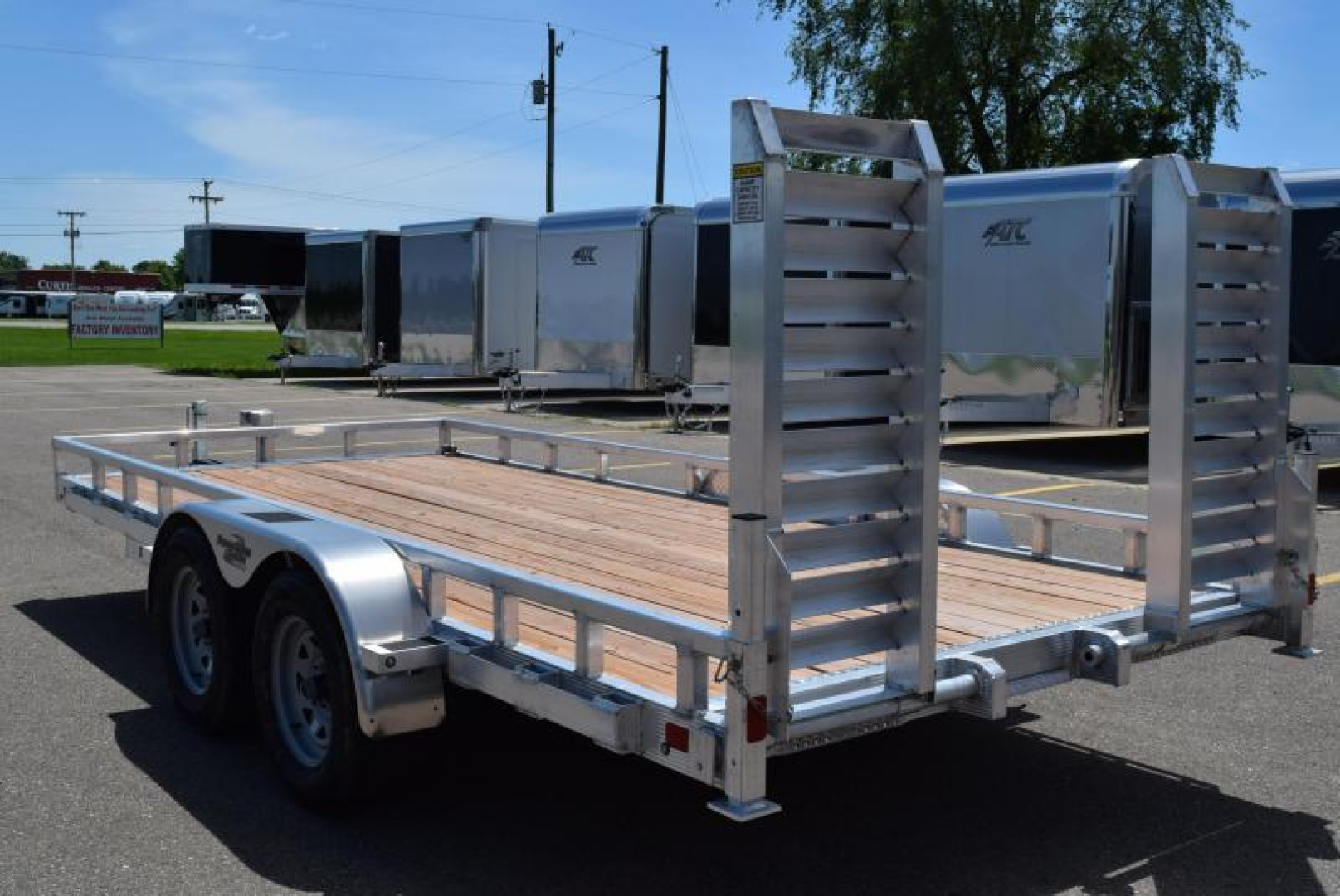 7×16 Equipment Flatbed Trailer photo 3