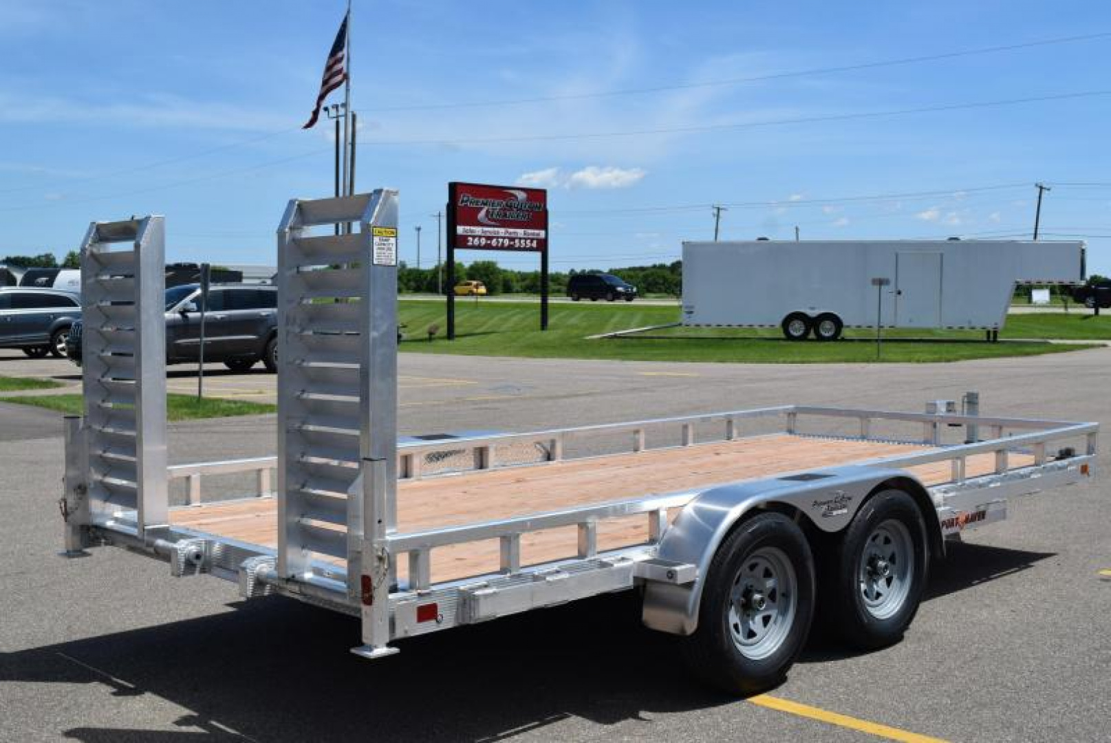 7×16 Equipment Flatbed Trailer photo 4