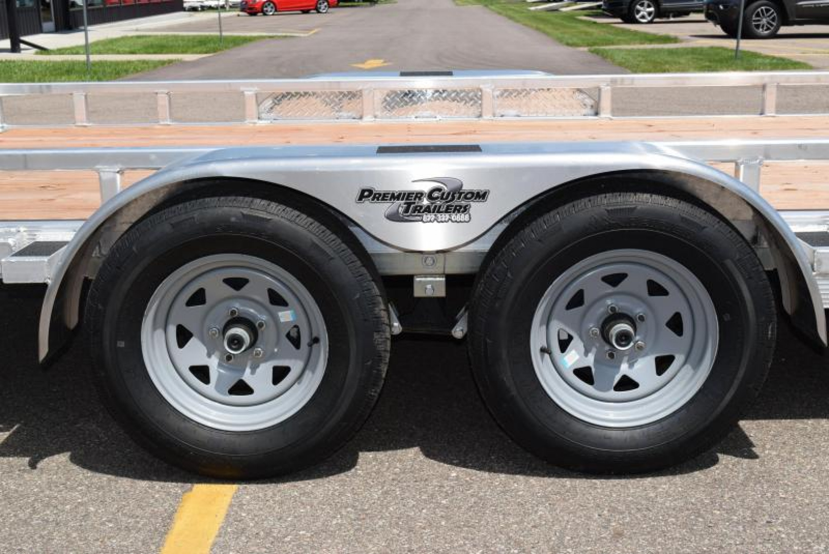 7×16 Equipment Flatbed Trailer photo 5
