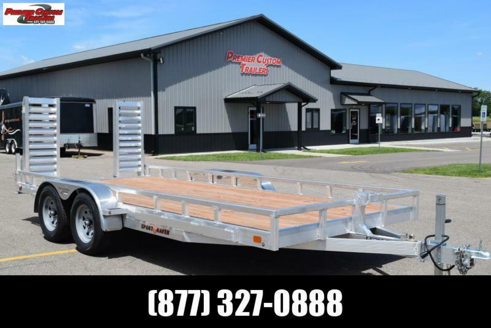 7×16 Equipment Flatbed Trailer
