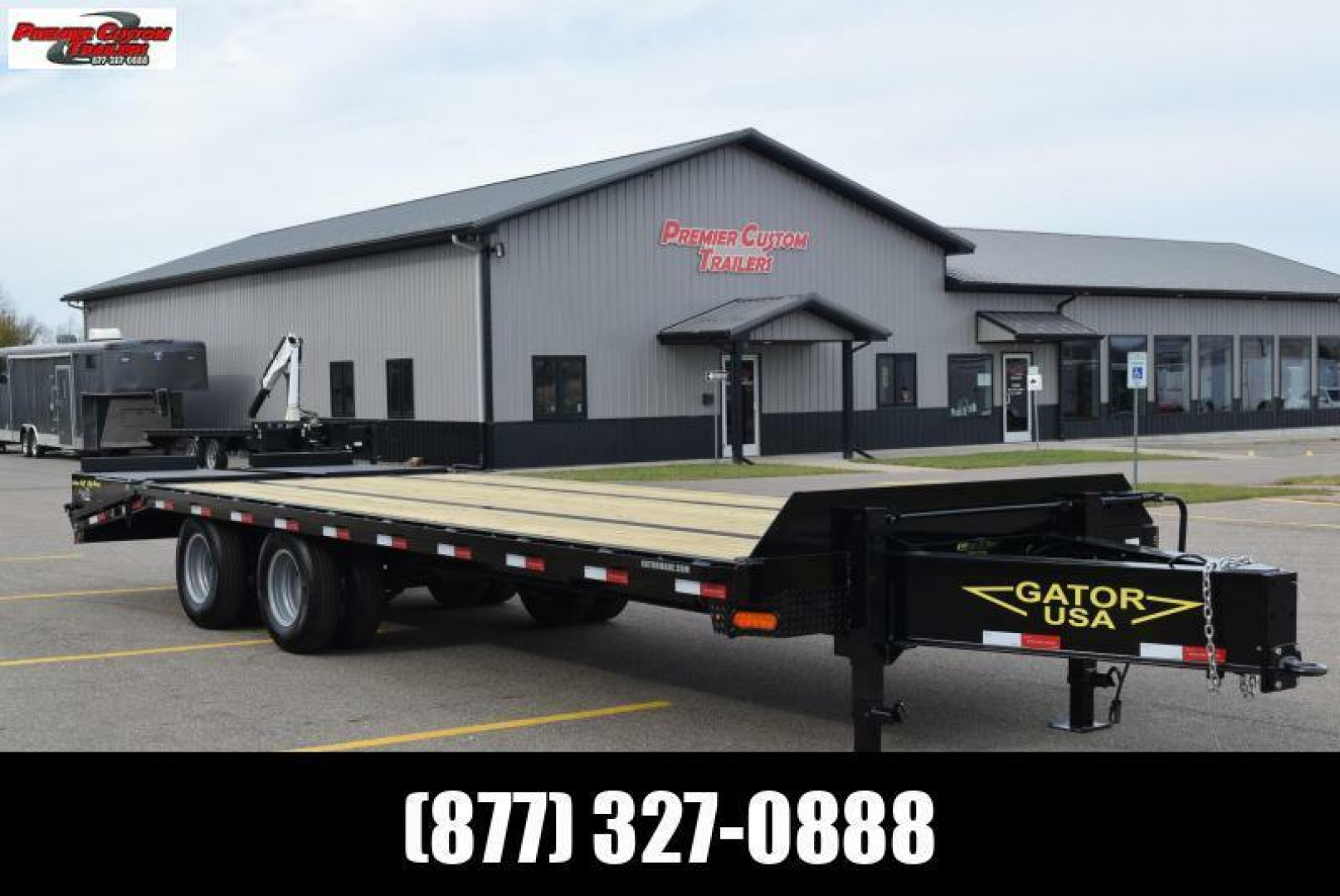 New GATORMADE 20'+5' PINTLE 22K EQUIPMENT TRAILER