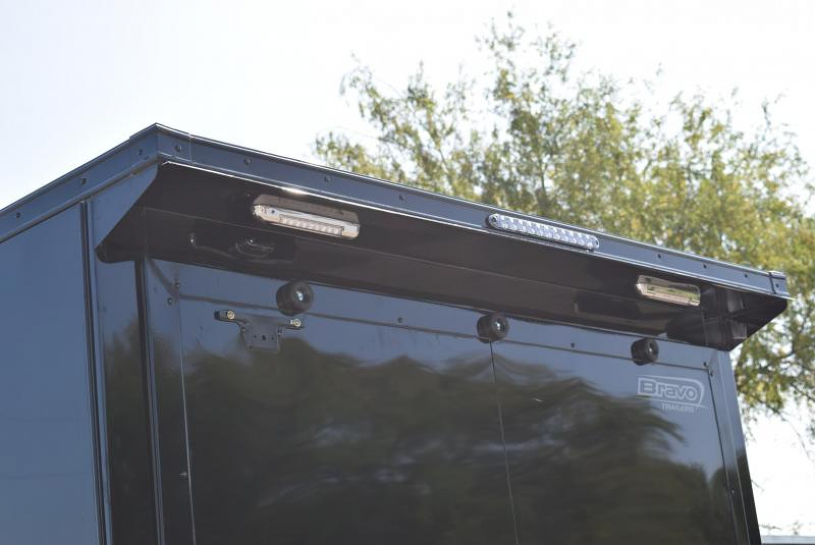 New BRAVO SCOUT 18' + 5' **MIDNIGHT EDITION** ENCLOSED SNOWMOBILE/UTV TRAILER