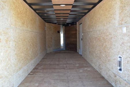 New BRAVO SCOUT 18' + 5' **MIDNIGHT EDITION** ENCLOSED SNOWMOBILE/UTV TRAILER