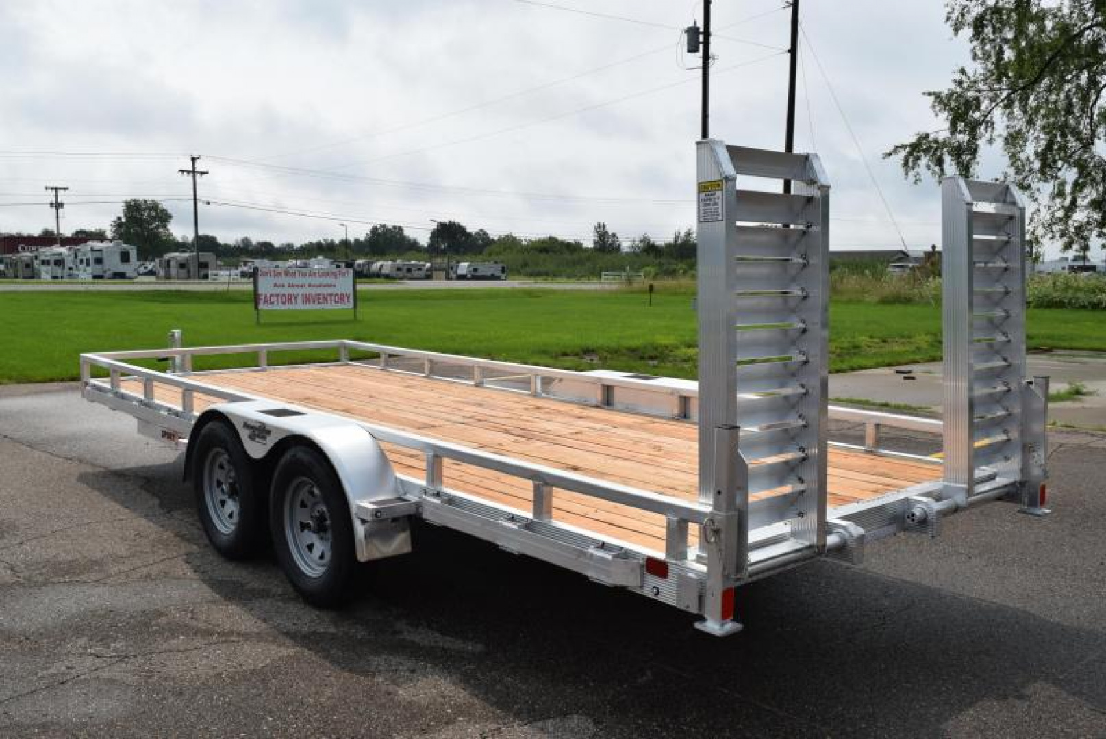 7×18 Equipment Flatbed Trailer photo 3