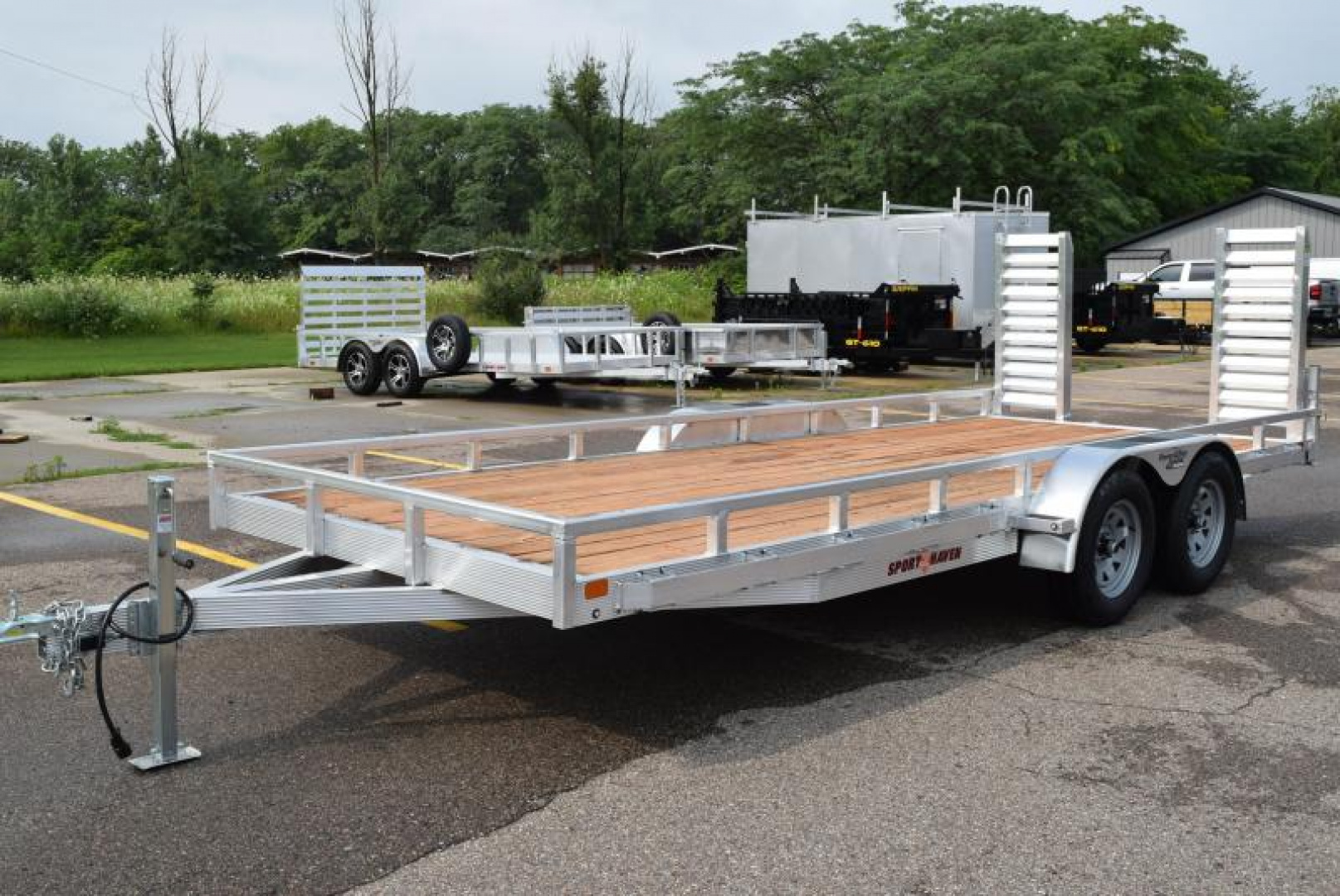 7×18 Equipment Flatbed Trailer photo 4