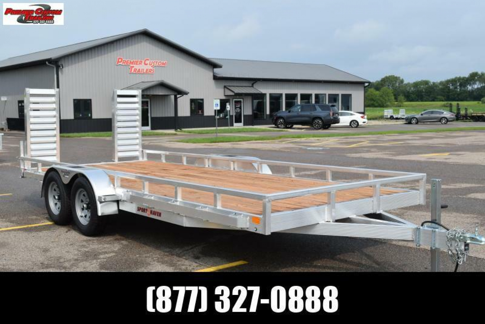 7×18 Equipment Flatbed Trailer