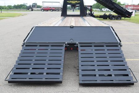 New GATORMADE 25'+5' ELITE GOOSENECK HEAVY EQUIPMENT TRAILER w/ HYDRAULIC JACKS