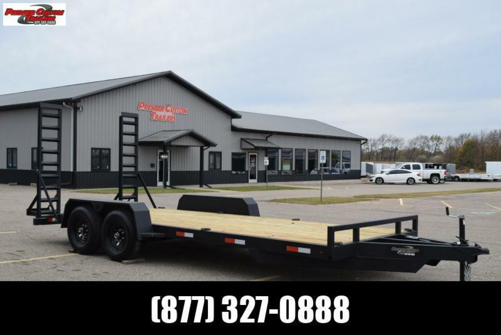 7×18 Equipment Flatbed Trailer