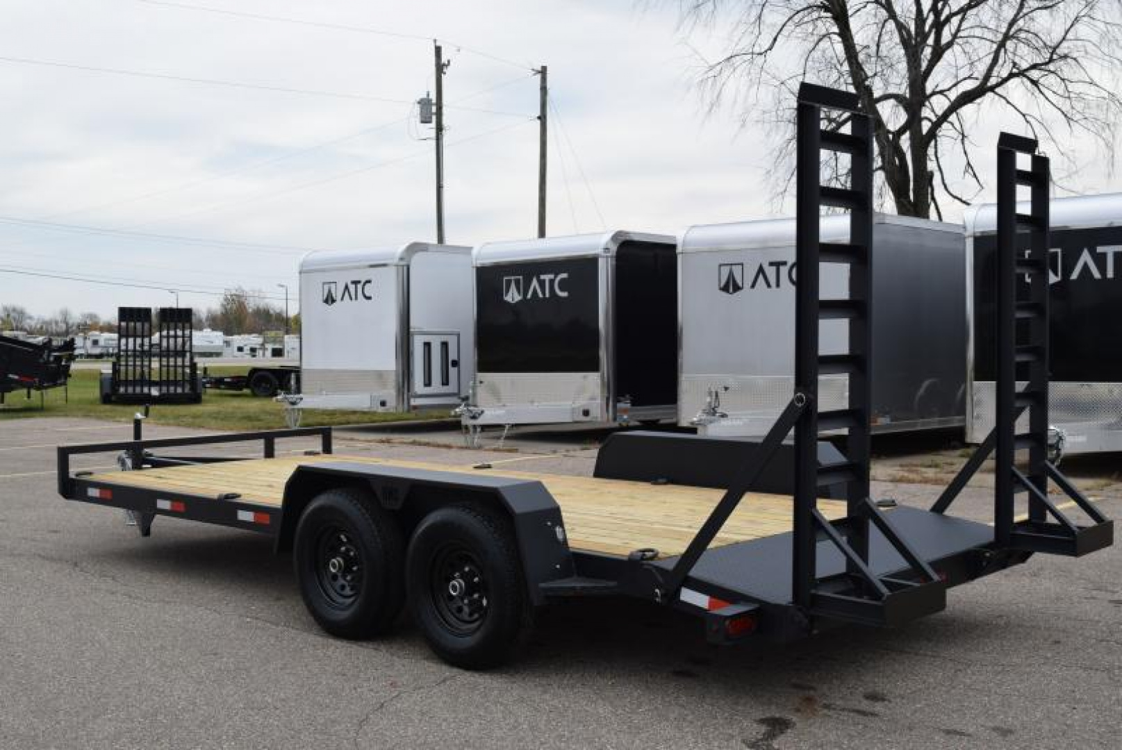 7×18 Equipment Flatbed Trailer photo 3