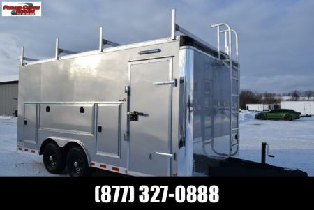 New BRAVO STAR 8.5x16 PRO SERIES CONTRACTOR TRAILER w/ REAR RAMP DOOR